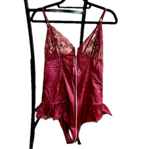 💃 Bewicked Sexy Maroon Teddy - size L​​​​​